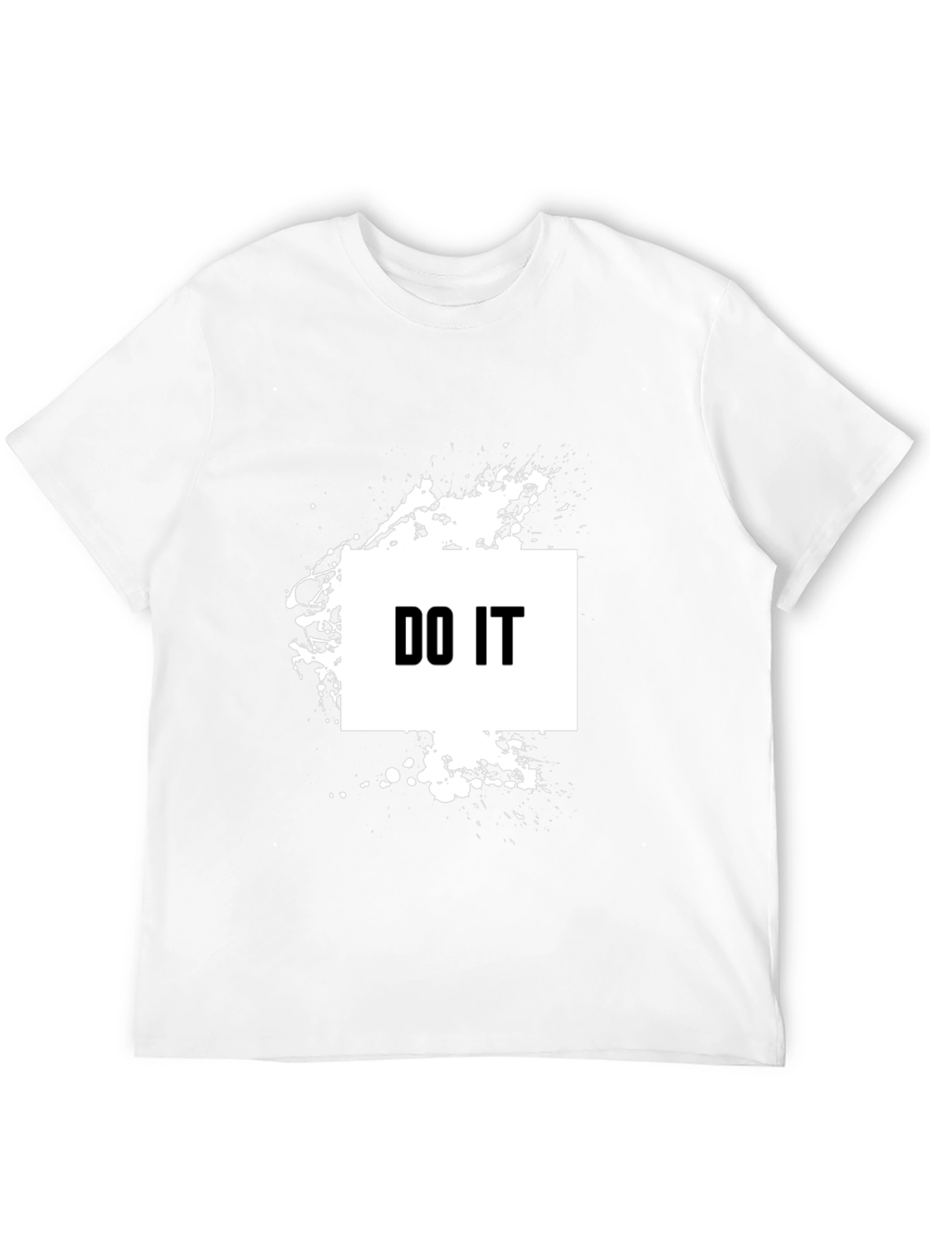 Bold DO IT Graphic Tee - Black Cotton T-Shirt