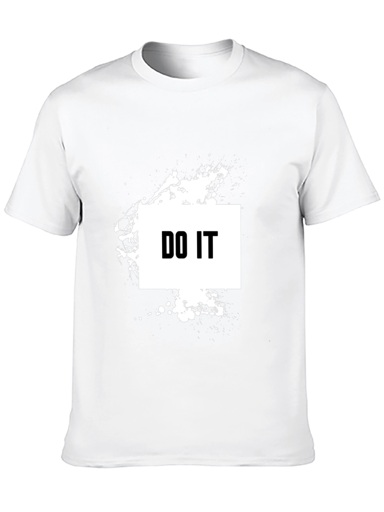 Bold DO IT Graphic Tee - Black Cotton T-Shirt