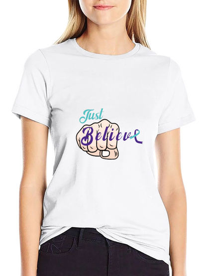 Believe T-Shirt - Awareness Ribbon Tee
