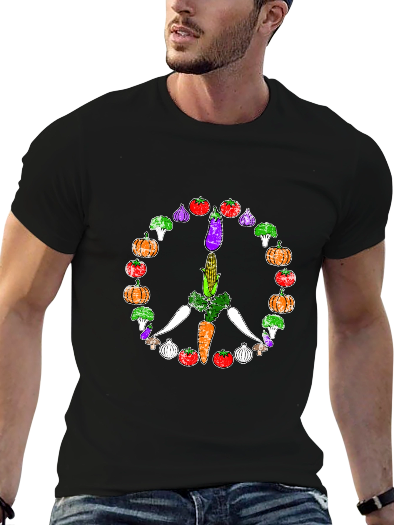 Vegan Peace Sign T-Shirt