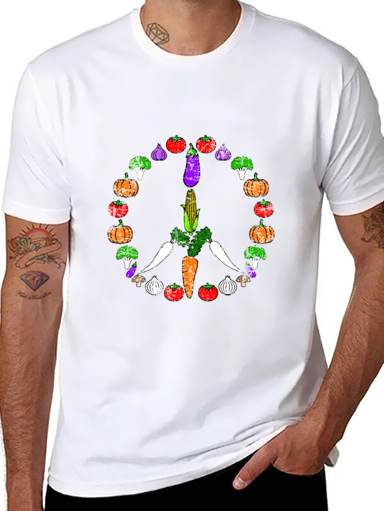 Vegan Peace Sign T-Shirt