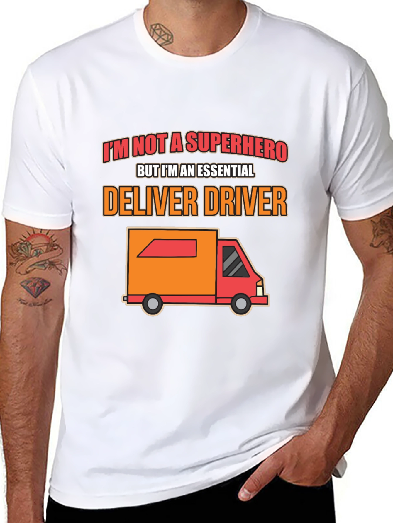 Essential Delivery Driver T-Shirt - Superhero Alternative