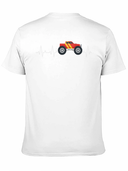 Monster Truck Heartbeat Graphic Tee