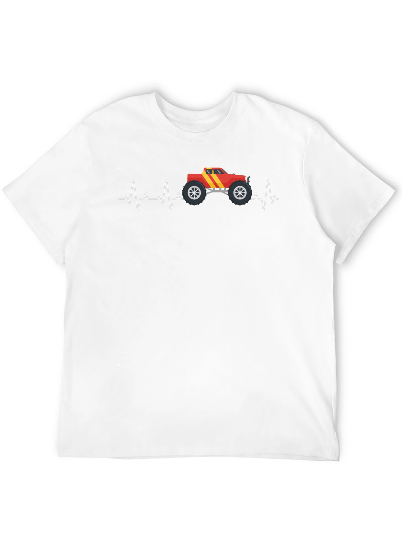 Monster Truck Heartbeat Graphic Tee
