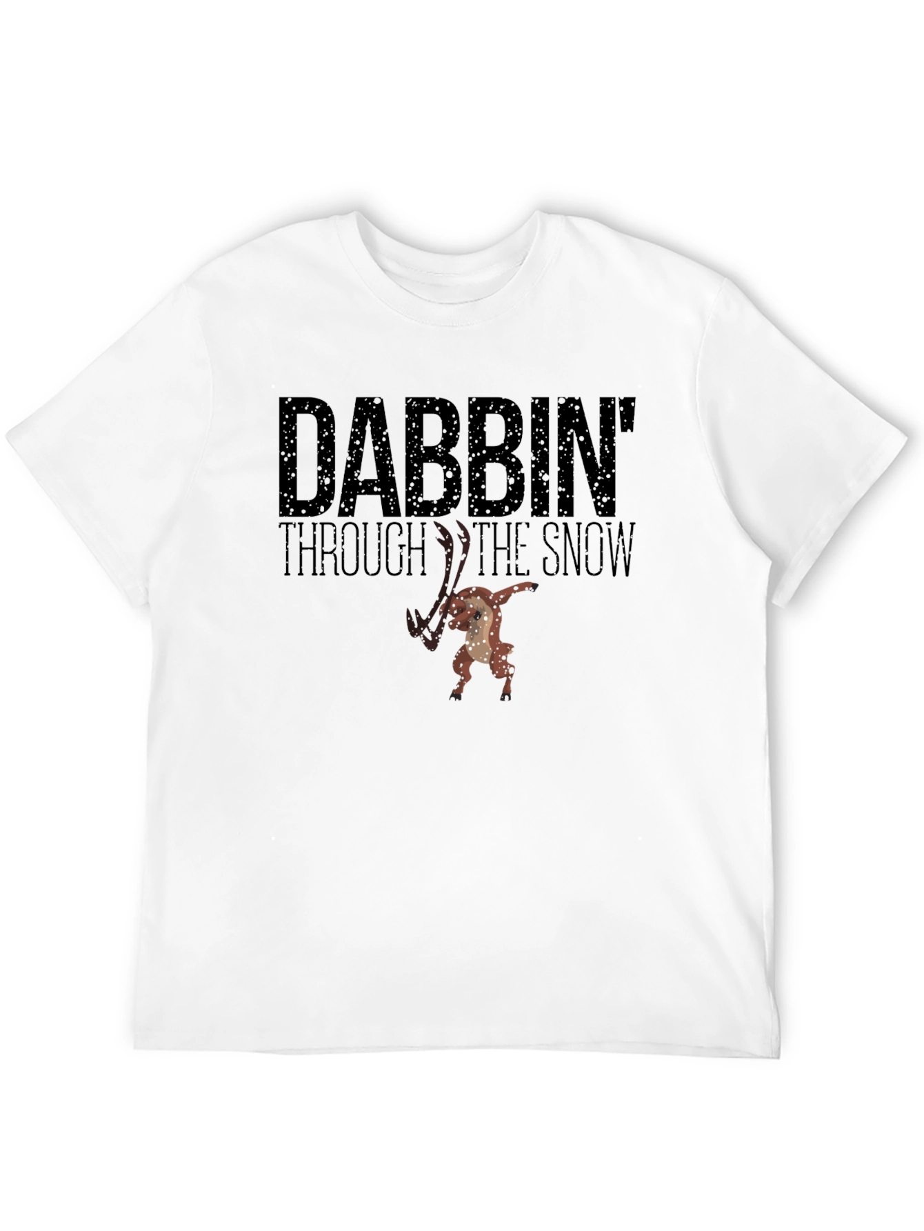 Dabbin Through the Snow Graphic Tee - Black