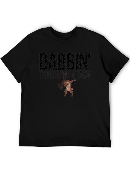 Dabbin Through the Snow Graphic Tee - Black