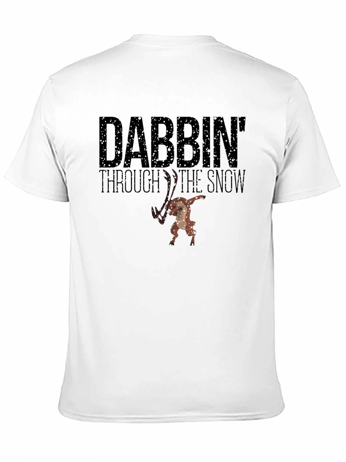 Dabbin Through the Snow Graphic Tee - Black