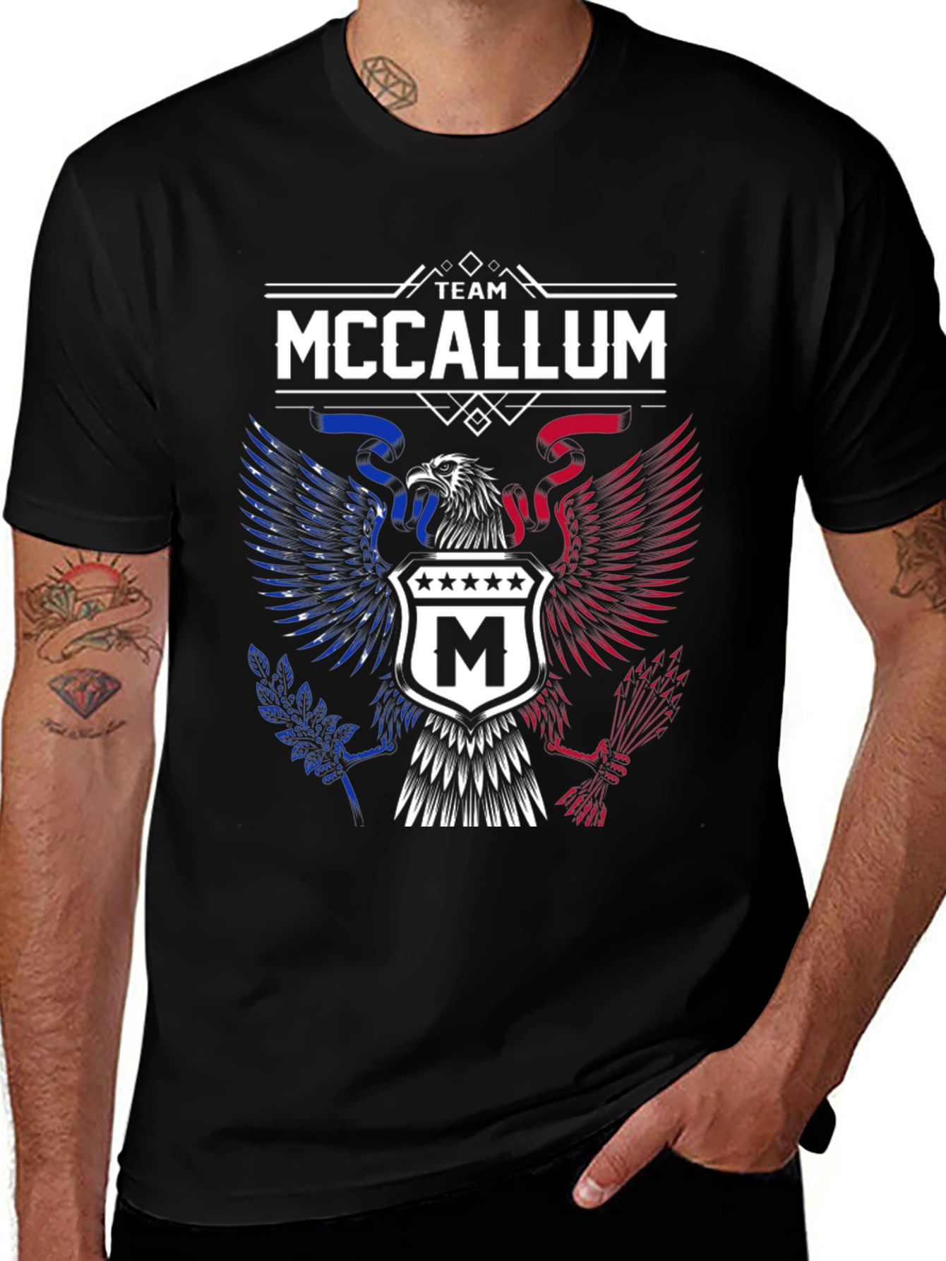 Team McCallum Eagle Crest Graphic T-Shirt