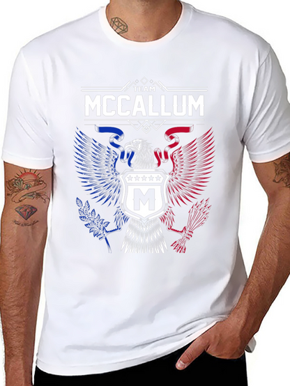 Team McCallum Eagle Crest Graphic T-Shirt