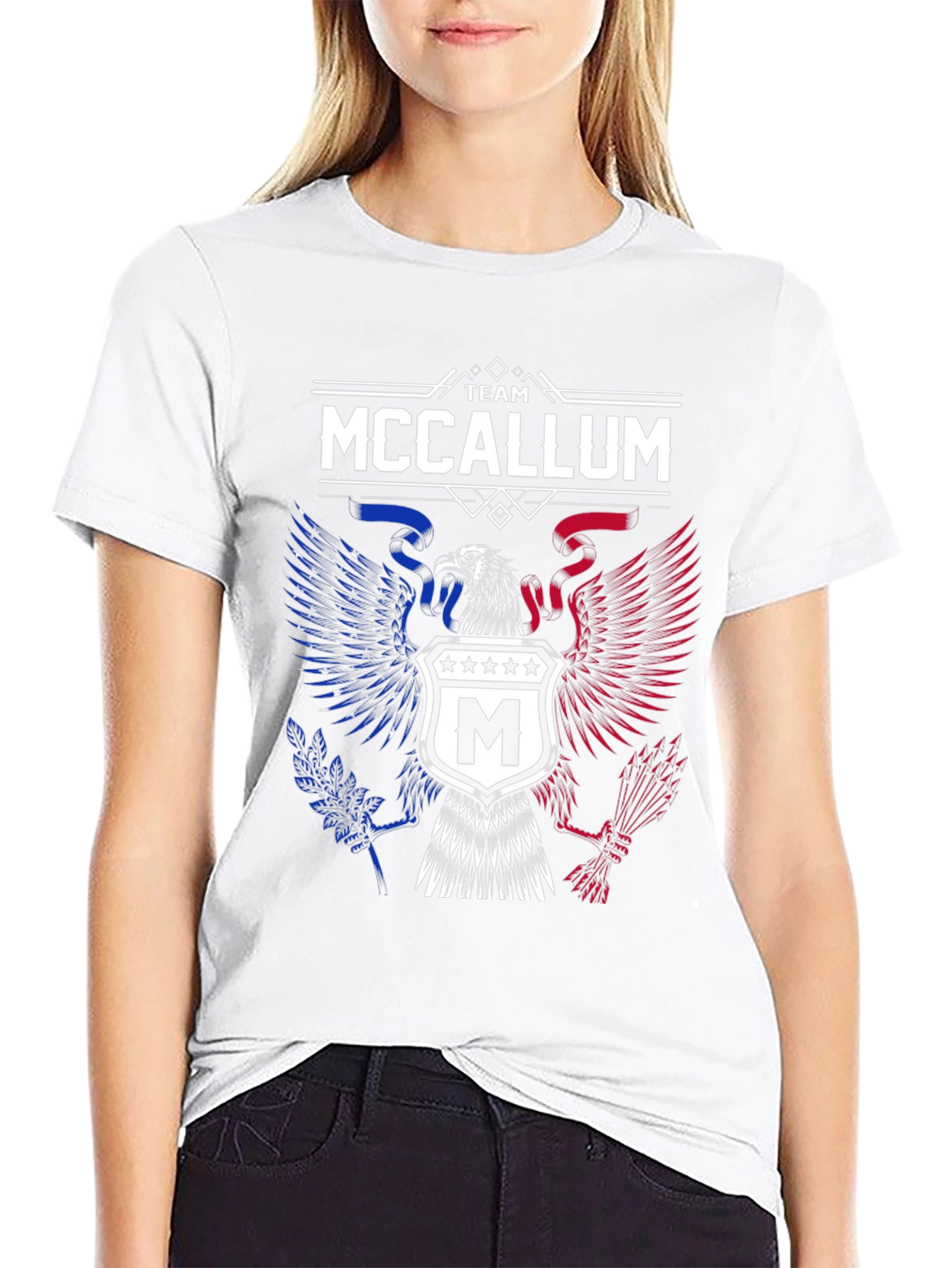 Team McCallum Eagle Crest Graphic T-Shirt