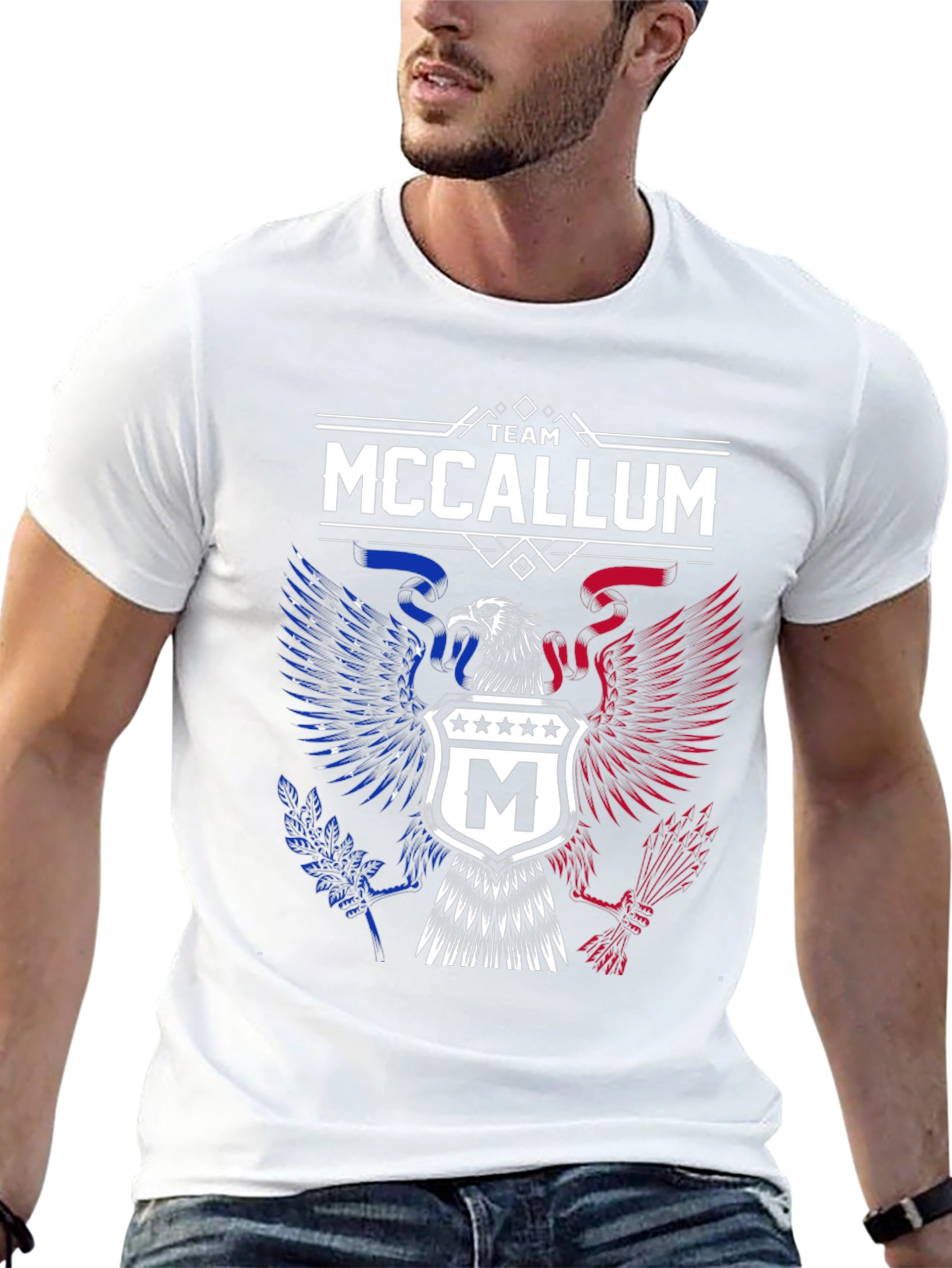 Team McCallum Eagle Crest Graphic T-Shirt