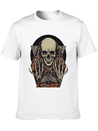 Skull & Moth Graphic Tee - Dark Aesthetic