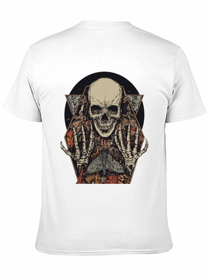 Skull & Moth Graphic Tee - Dark Aesthetic