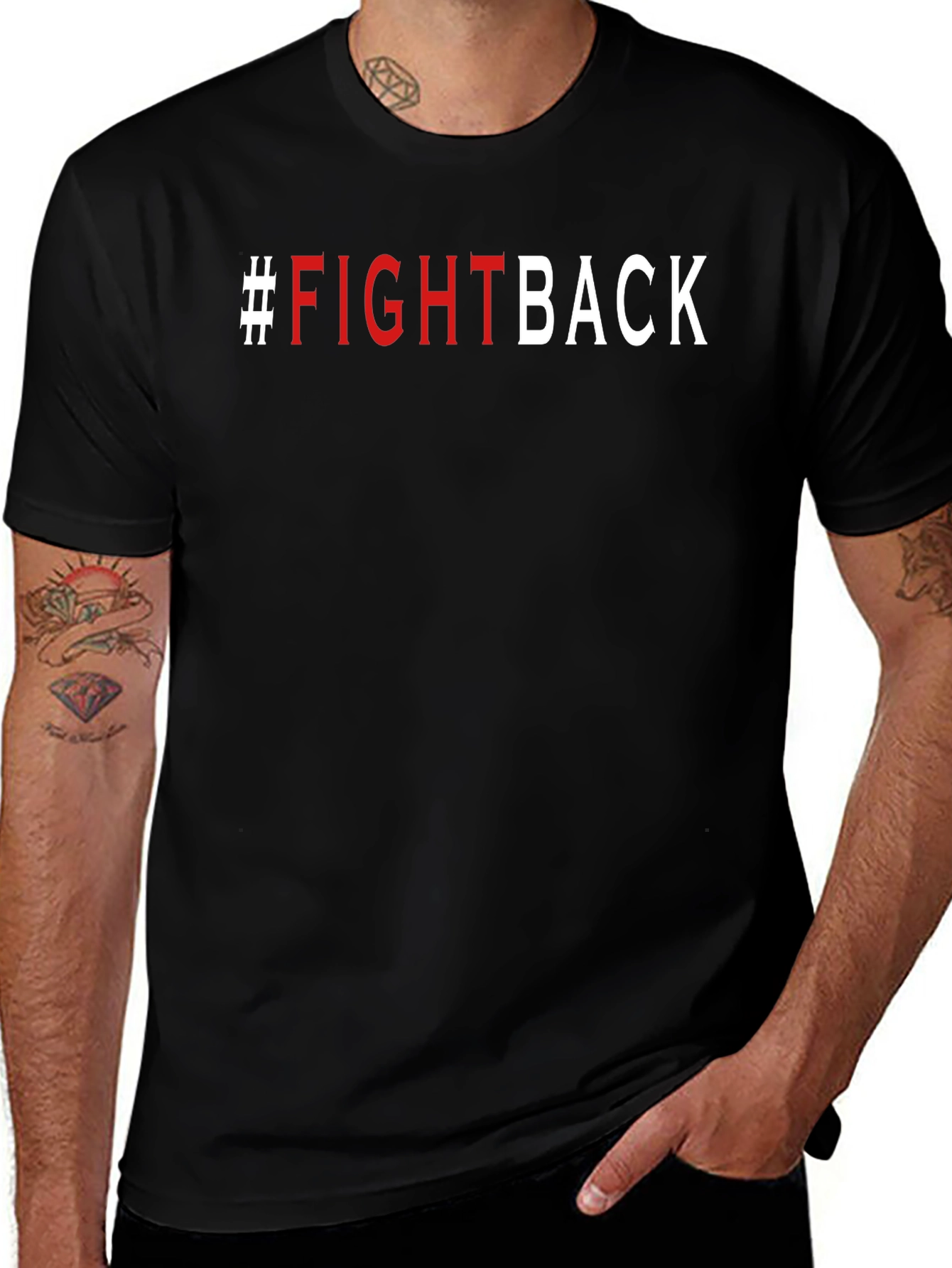 Fight Back Graphic Tee - Bold Statement Shirt