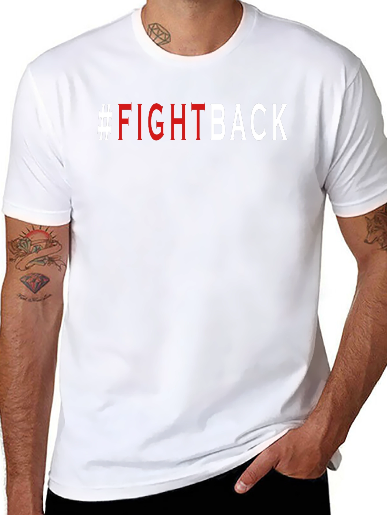 Fight Back Graphic Tee - Bold Statement Shirt