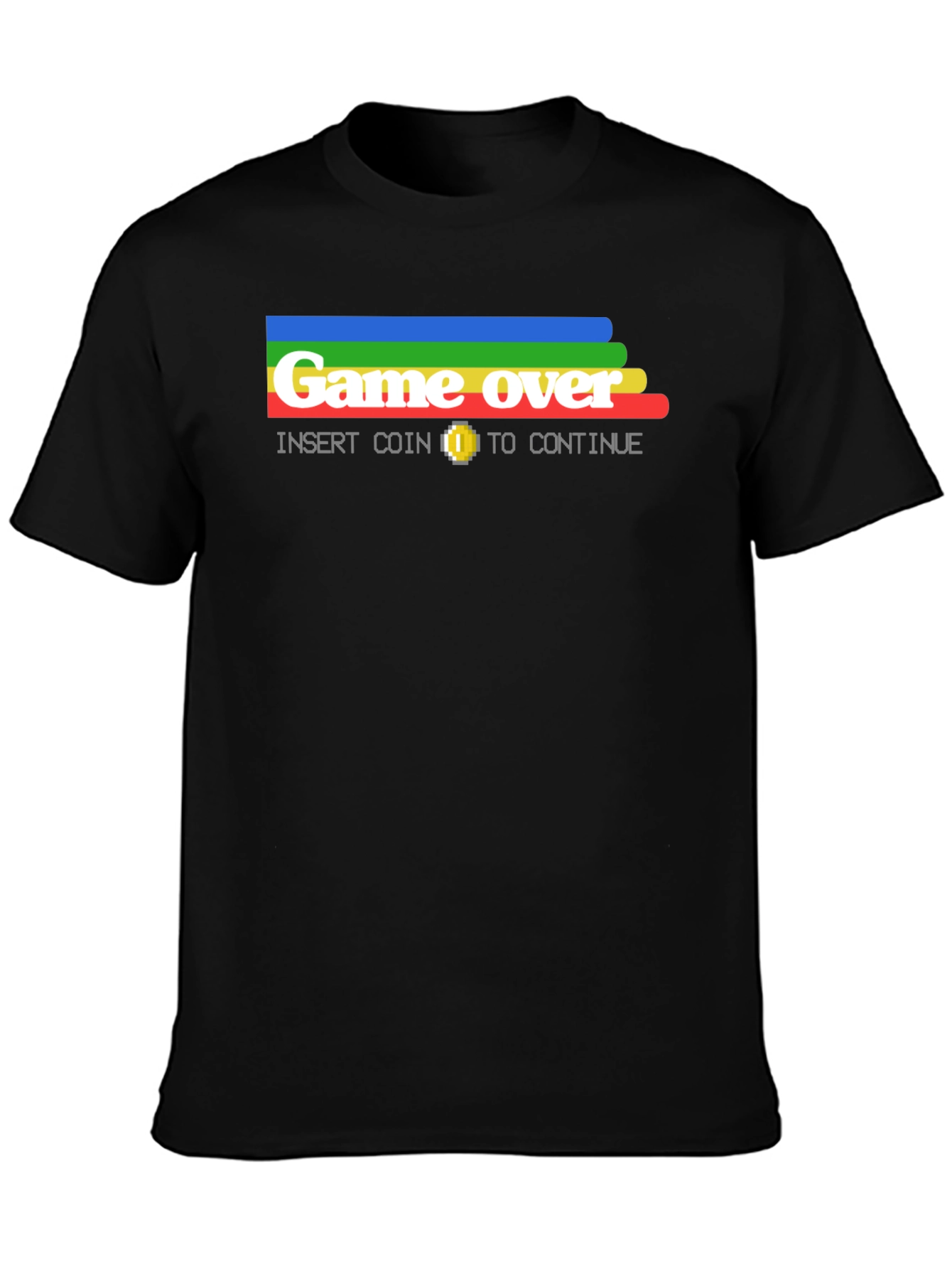 Retro Game Over T-Shirt - Insert Coin to Continue