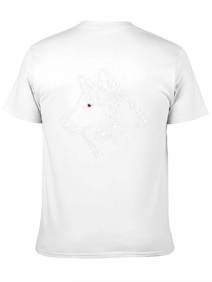 Wolf Graphic T-Shirt - Black Crew Neck Tee