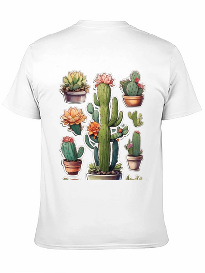 Cactus Plant T-Shirt - Trendy Botanical Design