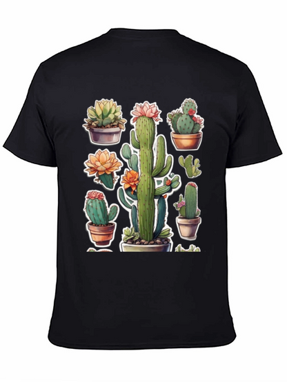 Cactus Plant T-Shirt - Trendy Botanical Design