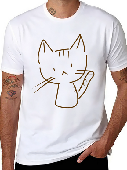 Cool Cat Graphic Tee - Black
