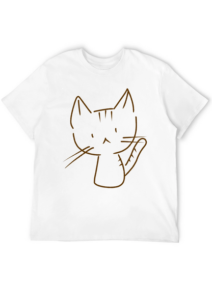 Cool Cat Graphic Tee - Black