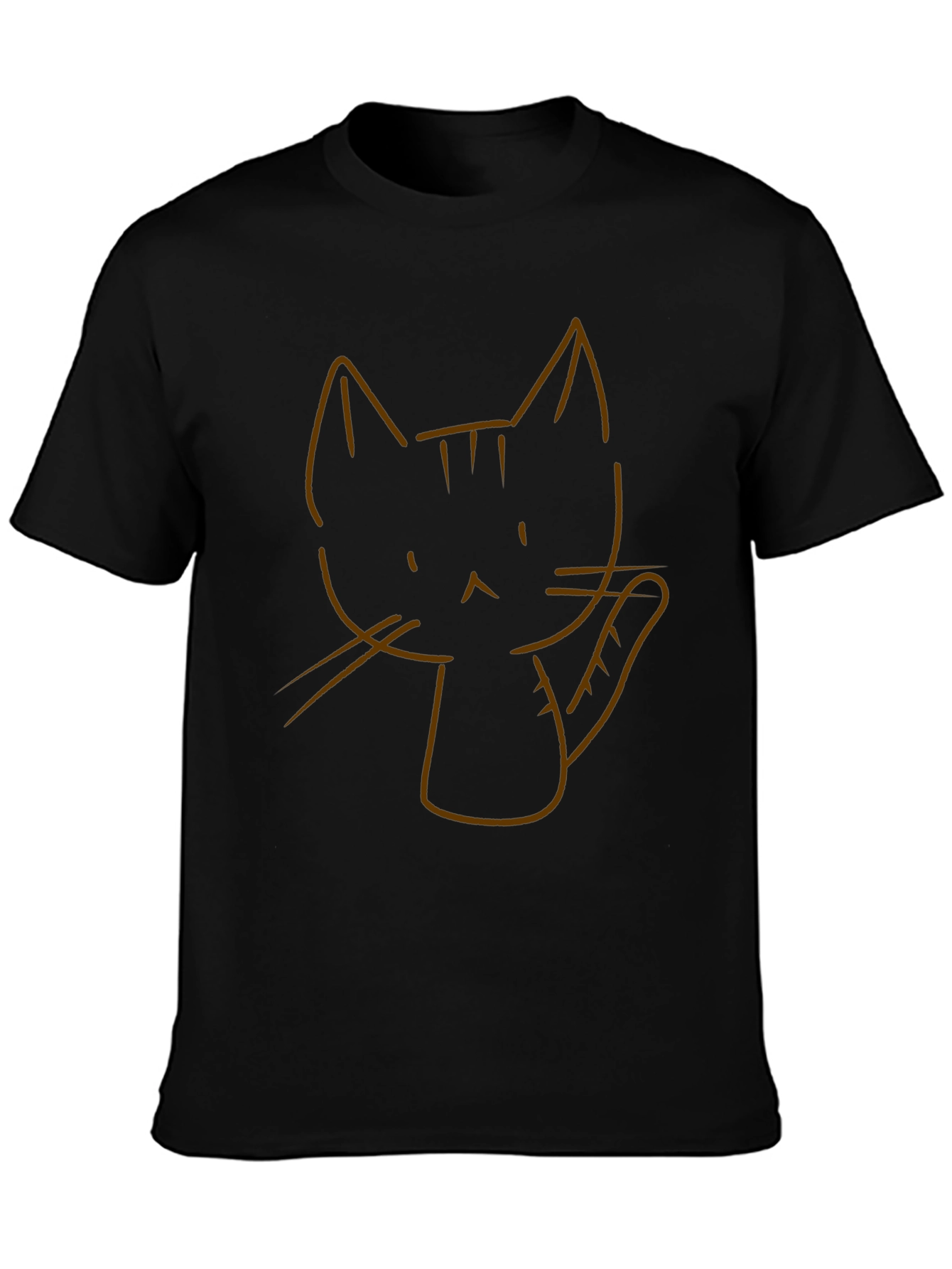 Cool Cat Graphic Tee - Black