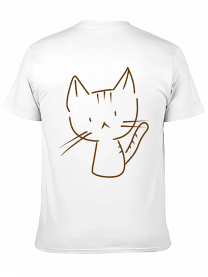 Cool Cat Graphic Tee - Black