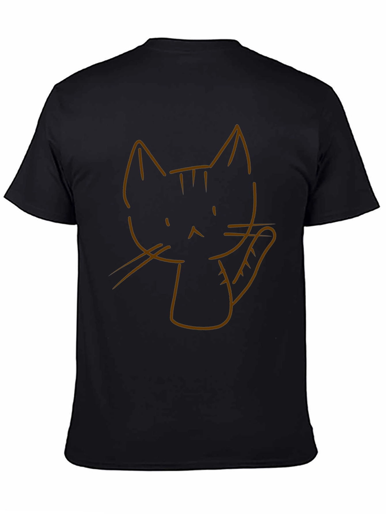 Cool Cat Graphic Tee - Black