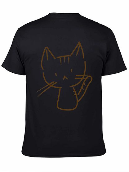 Cool Cat Graphic Tee - Black