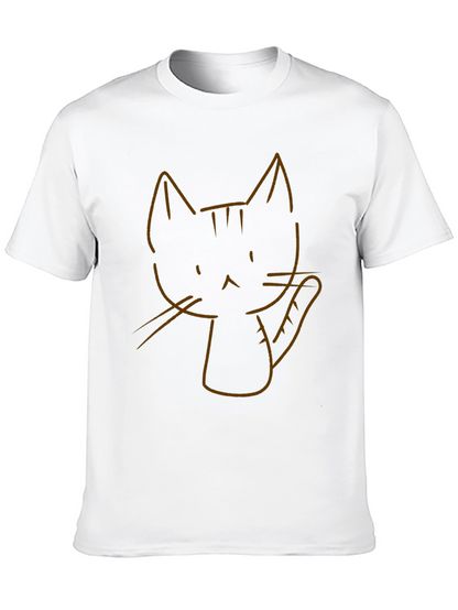 Cool Cat Graphic Tee - Black