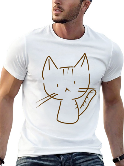 Cool Cat Graphic Tee - Black