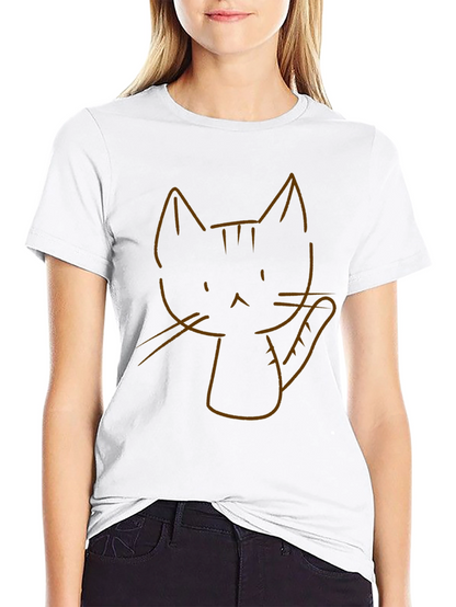 Cool Cat Graphic Tee - Black