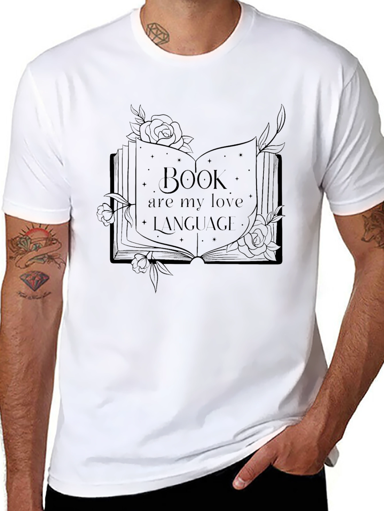 Book Lovers T-Shirt: Books Are My Love Language