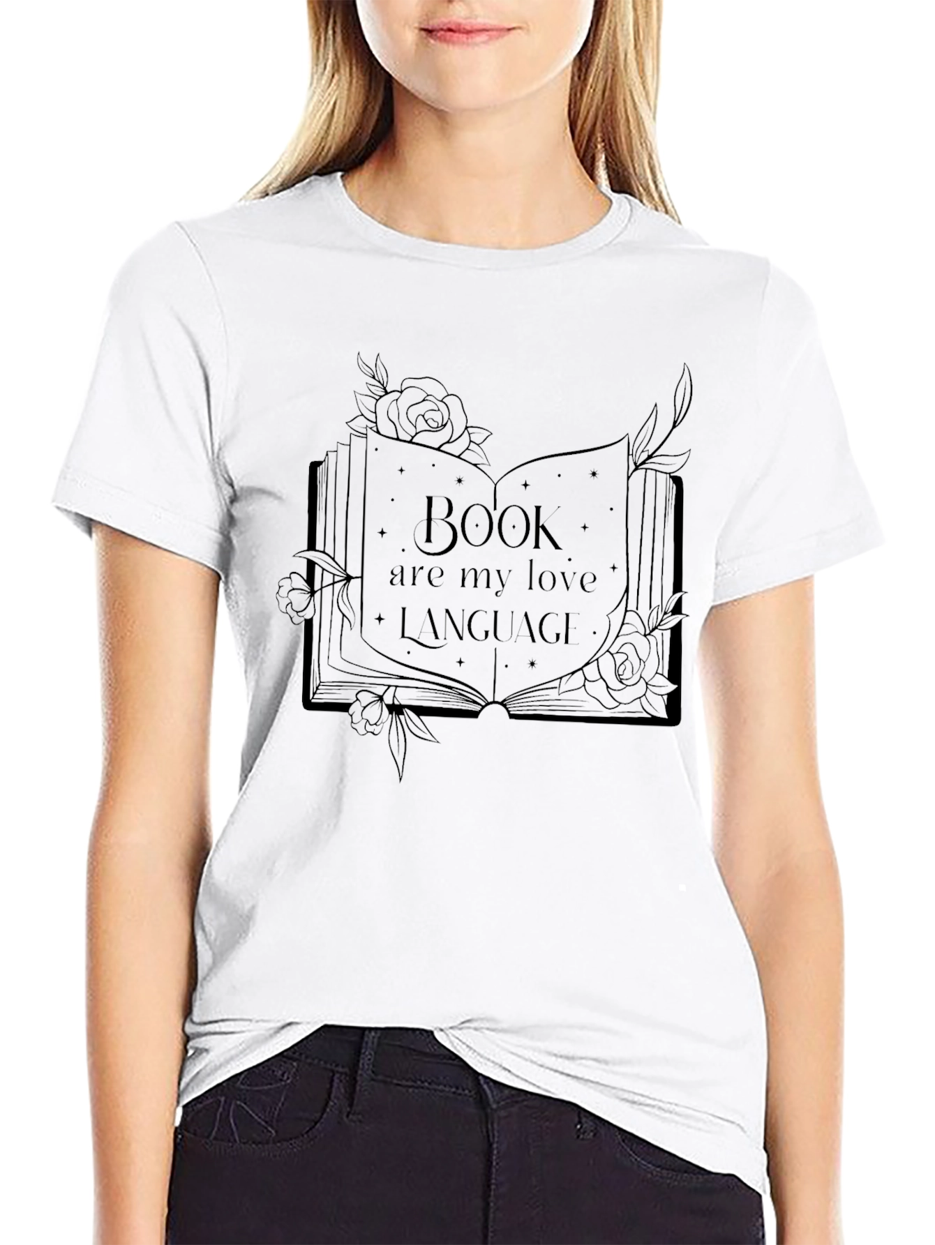 Book Lovers T-Shirt: Books Are My Love Language