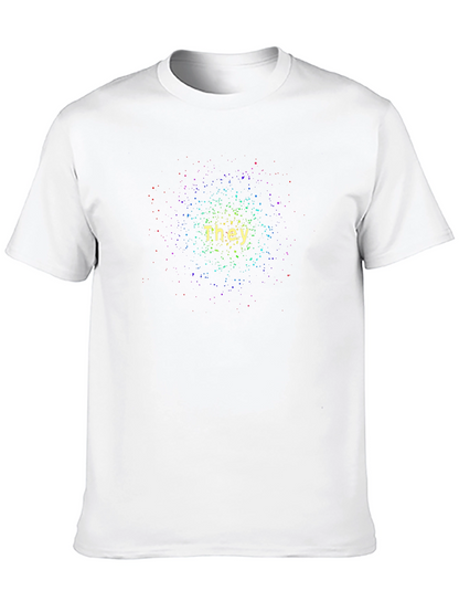 They Pronoun Galaxy T-Shirt - Black Unisex