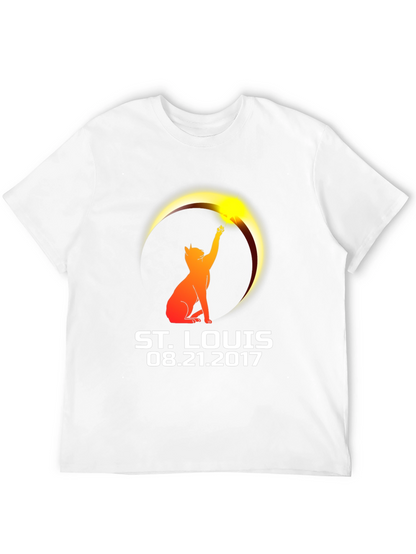 St. Louis Eclipse 2017 Cat T-Shirt