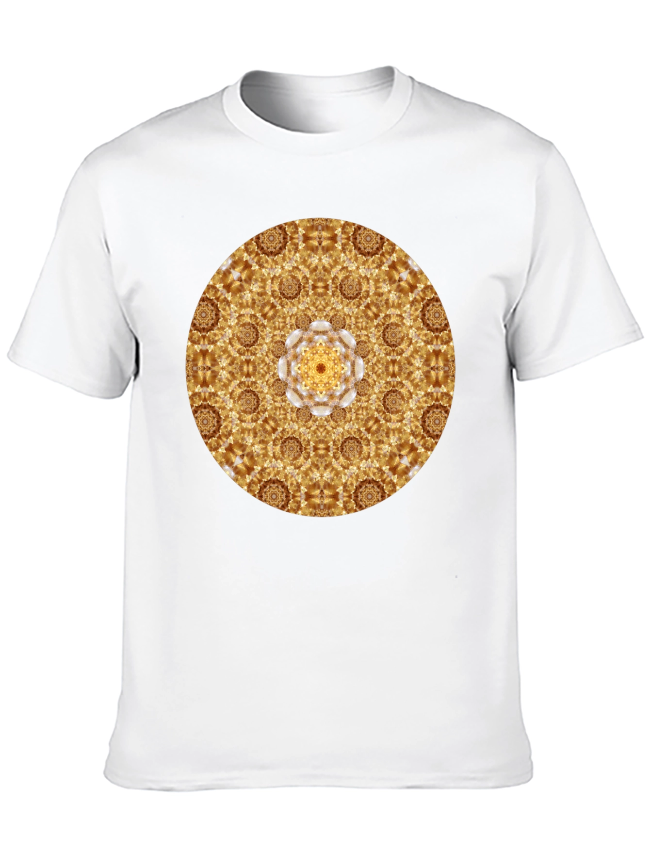 Gold Mandala Graphic Tee - Stylish Casual Wear