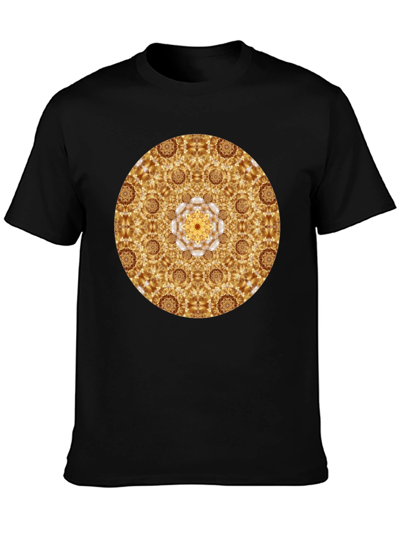 Gold Mandala Graphic Tee - Stylish Casual Wear