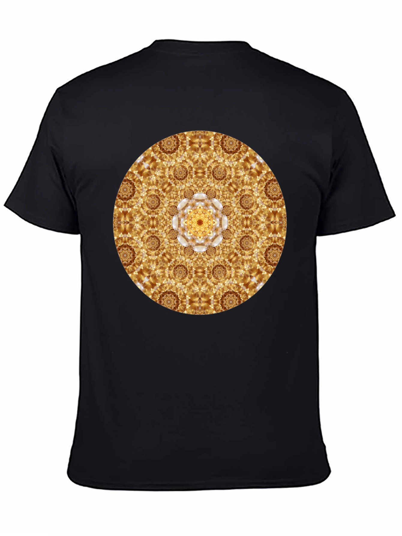 Gold Mandala Graphic Tee - Stylish Casual Wear