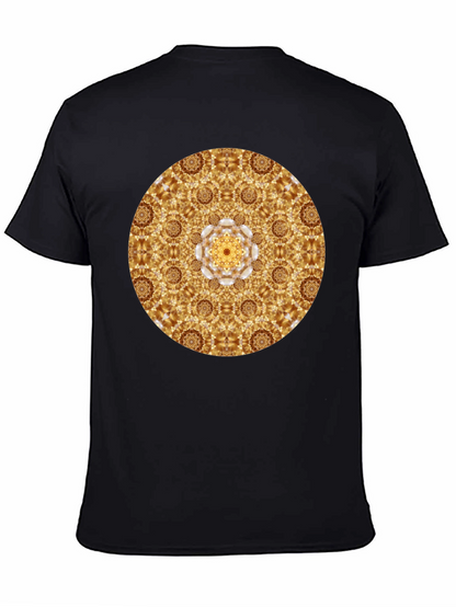 Gold Mandala Graphic Tee - Stylish Casual Wear