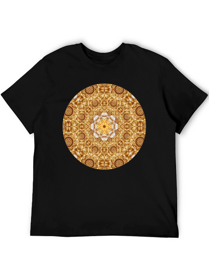 Gold Mandala Graphic Tee - Stylish Casual Wear