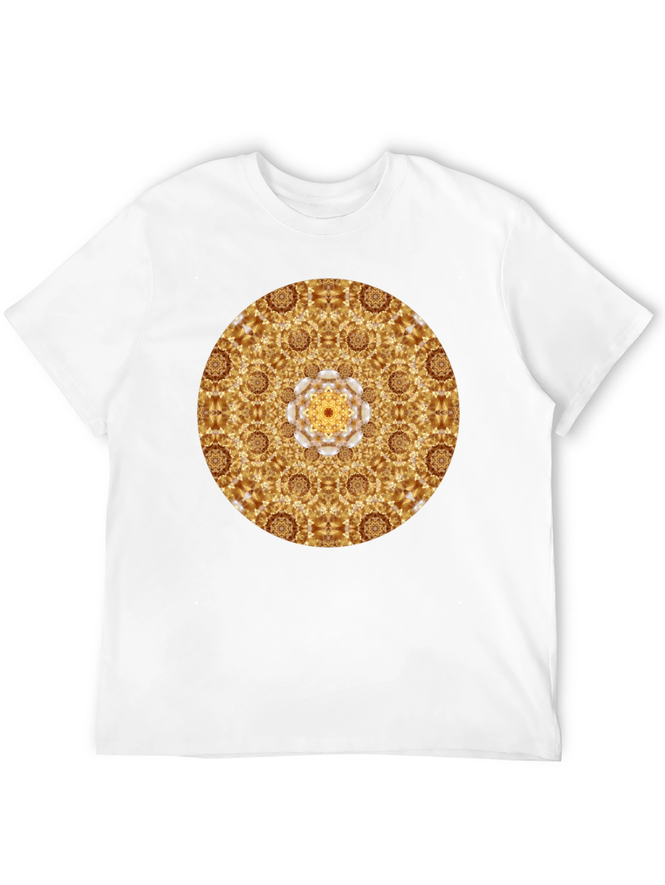 Gold Mandala Graphic Tee - Stylish Casual Wear
