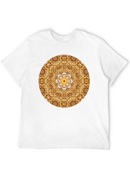 Gold Mandala Graphic Tee - Stylish Casual Wear