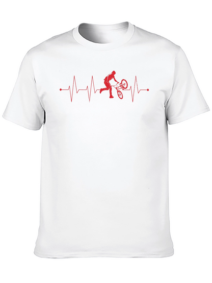 Mountain Bike Heartbeat Graphic Tee