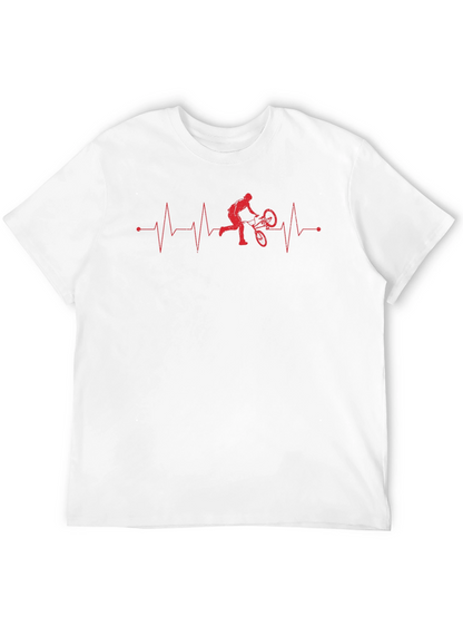 Mountain Bike Heartbeat Graphic Tee