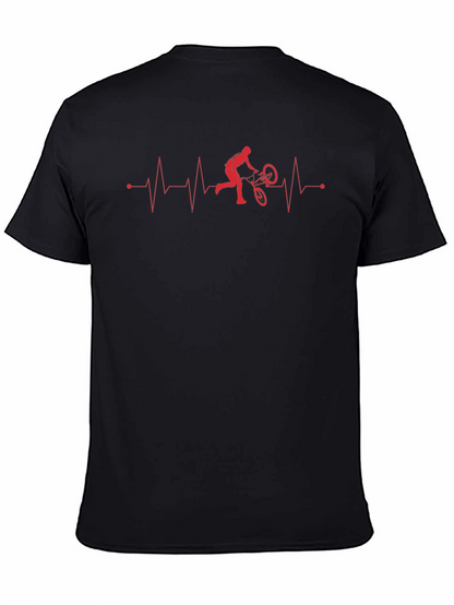 Mountain Bike Heartbeat Graphic Tee