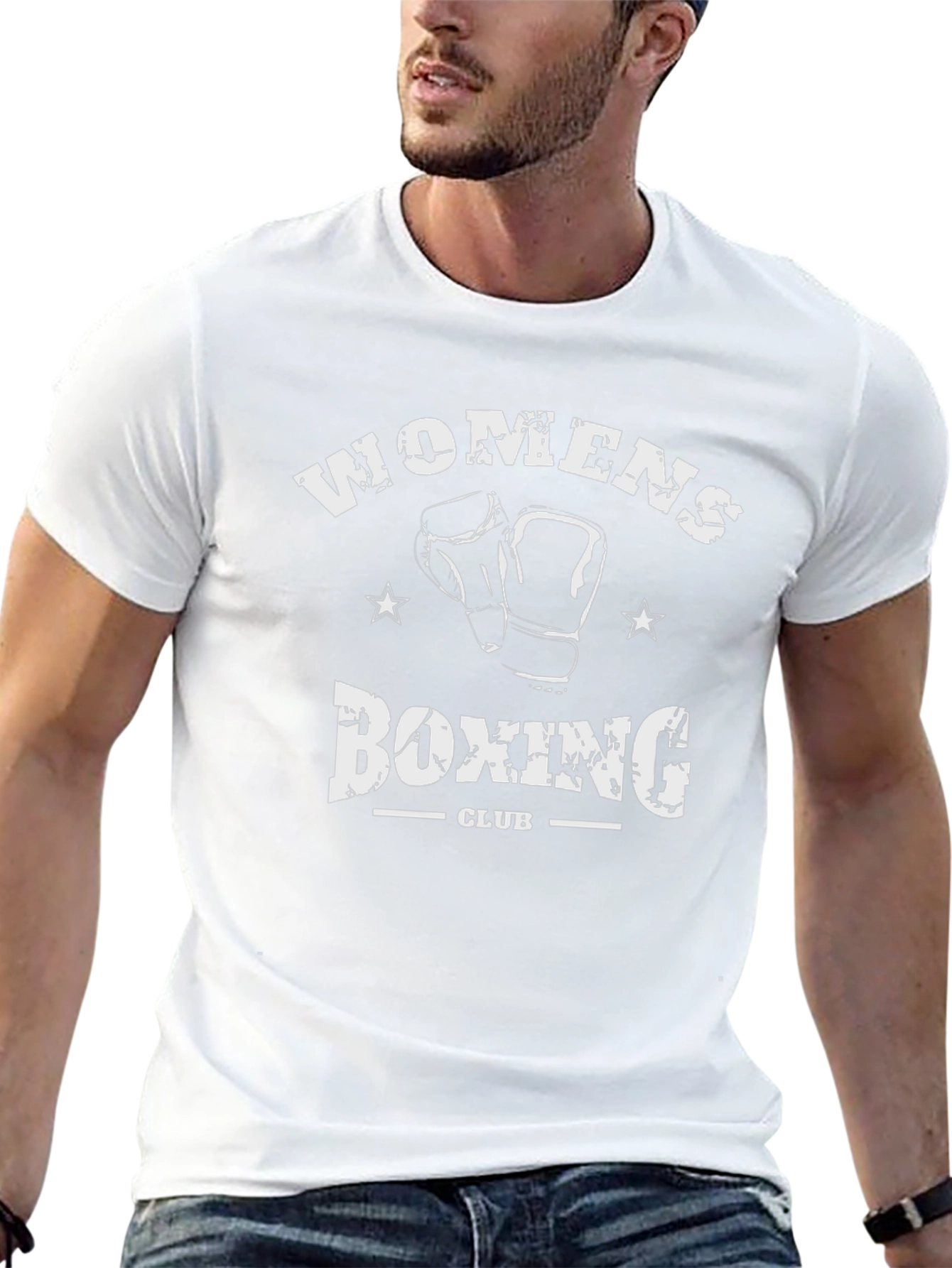 Womens Boxing Club T-Shirt - Black Graphic Tee