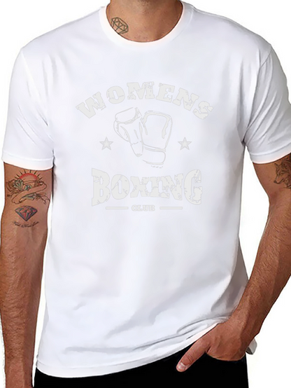 Womens Boxing Club T-Shirt - Black Graphic Tee