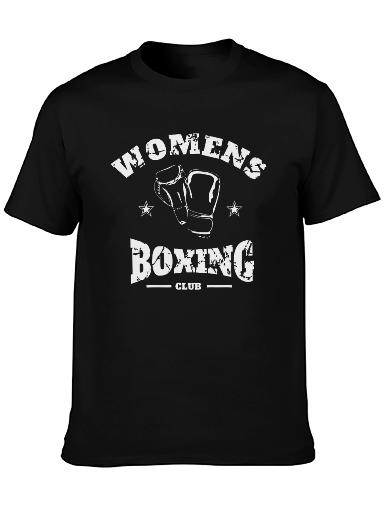 Womens Boxing Club T-Shirt - Black Graphic Tee