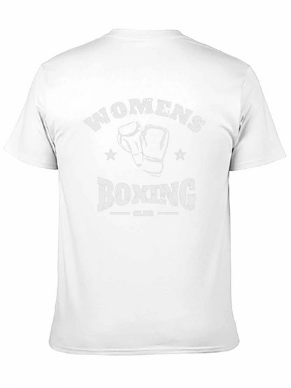 Womens Boxing Club T-Shirt - Black Graphic Tee